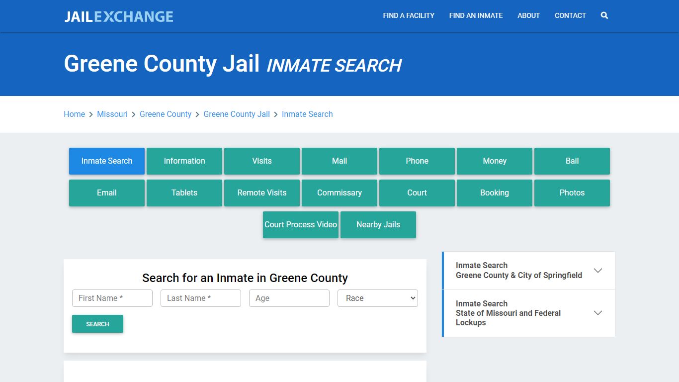 Greene County Jail, MO Inmate Search: Roster & Mugshots