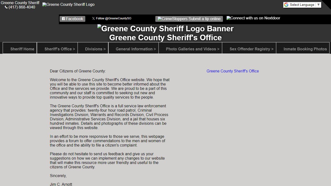 Sheriff - Greene County, Missouri